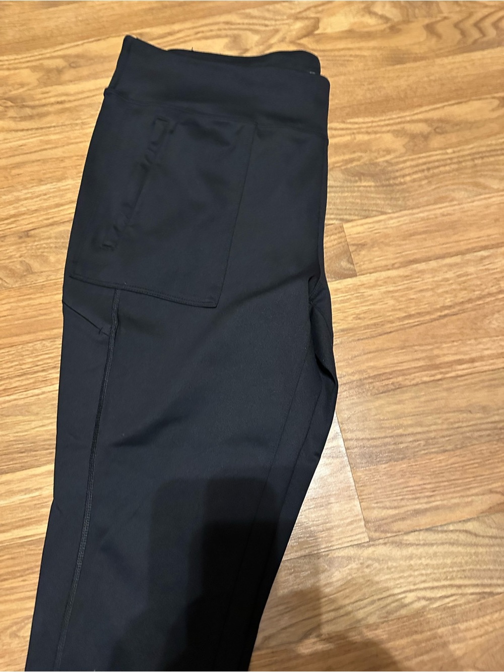 Black Performance Pants with Side Pocket